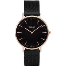Cluse La Bohéme Mesh Black női óra CW0101201010 Pesti Cluse óra – La Bohéme: Rosegold mesh szíjas karóra | Rose